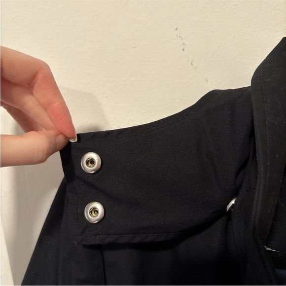 NWT J.Crew New Icon Trench Coat Black Hooded Hood Belt Jacket - Picture 7 of 9